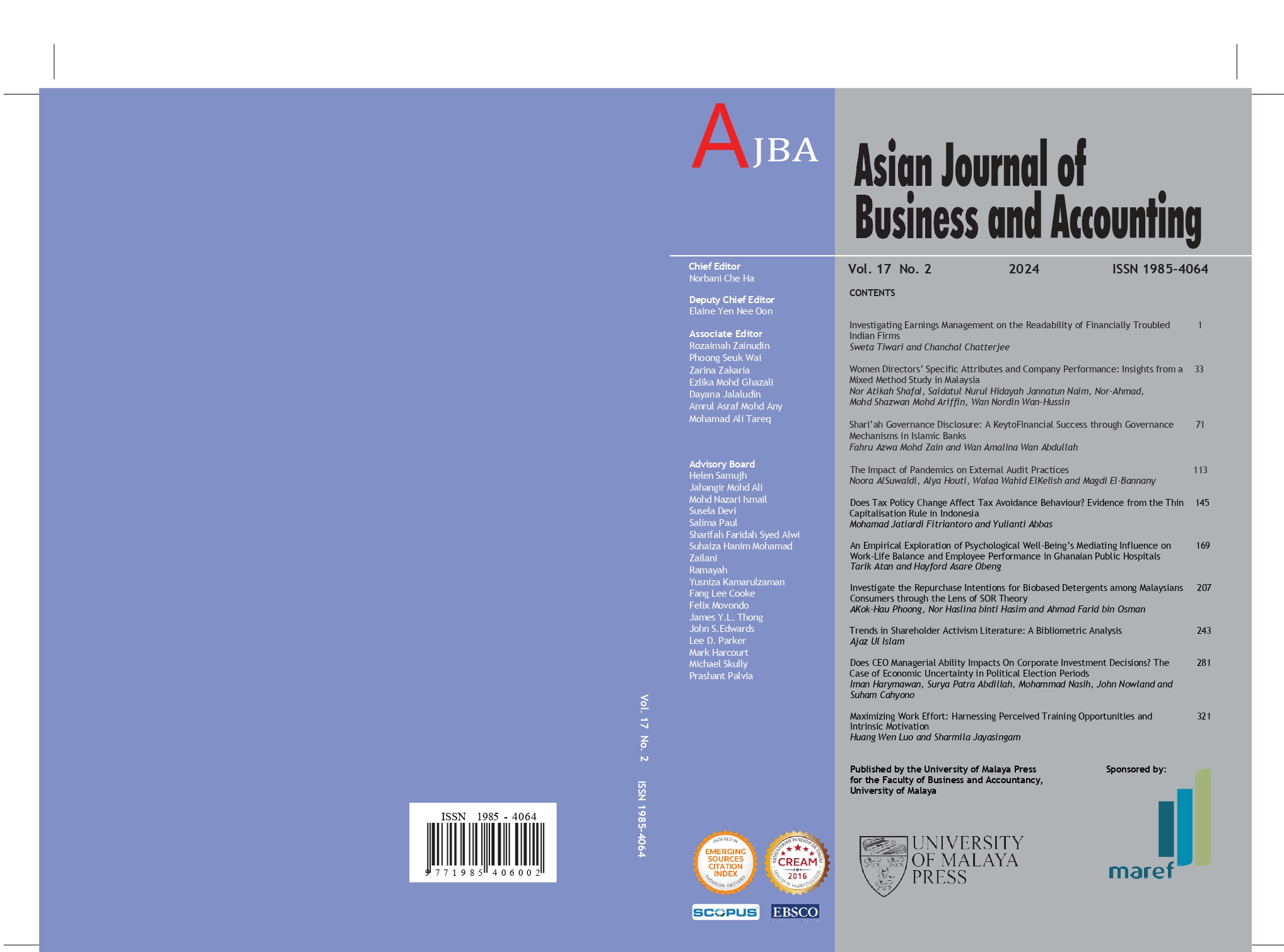 					View Volume 17, No 2 (2024)
				