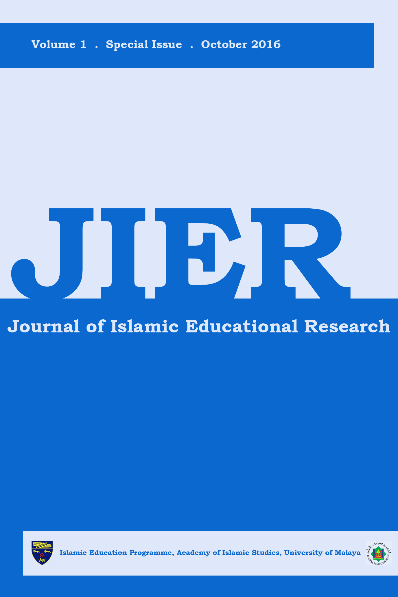 Journal of Islamic Educational Research (JIER)